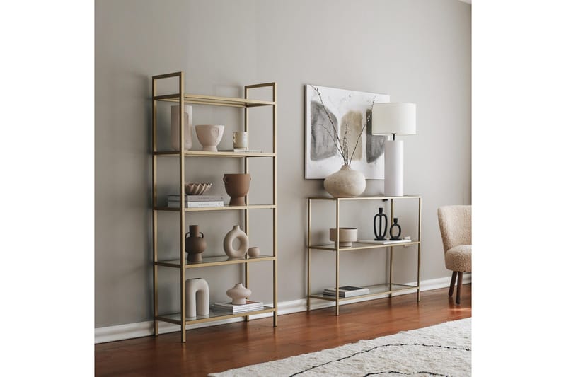 Lychester Avlastningsbord 100 cm - Gull - Møbler - Bord - Avlastningsbord - Konsollbord