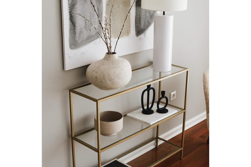 Lychester Avlastningsbord 100 cm - Gull - Møbler - Bord - Avlastningsbord - Konsollbord