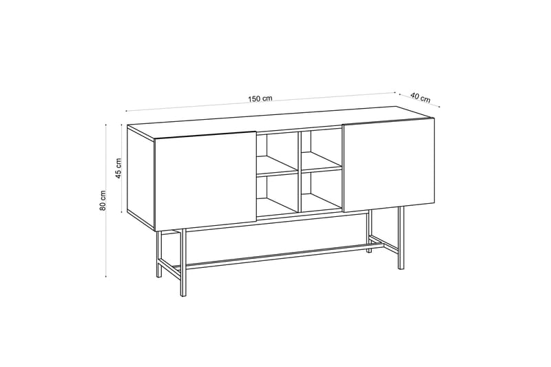 Madnand Avlastningsbord 150 cm - Natur - Møbler - Bord - Avlastningsbord - Konsollbord