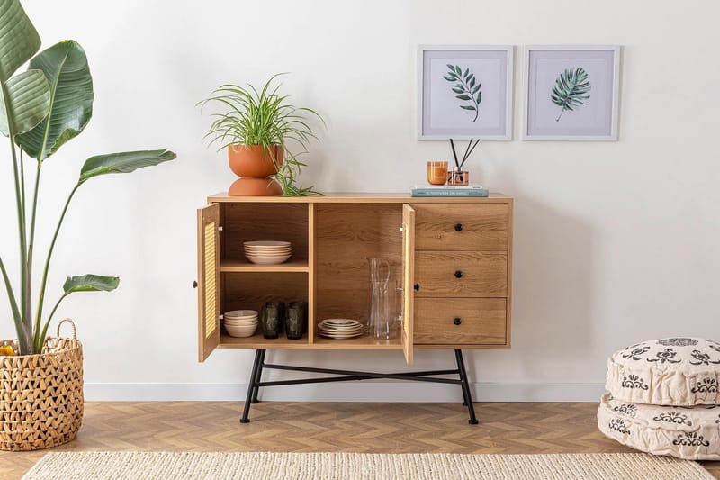 Makwana Konsollbord 120 cm - Naturell - Oppbevaring - Oppbevaringsmøbler - Sideboard & skjenker