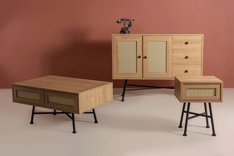 Makwana Konsollbord 120 cm - Naturell - Oppbevaring - Oppbevaringsmøbler - Sideboard & skjenker