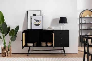 Makwana Konsollbord 160 cm - Svart - Oppbevaring - Oppbevaringsmøbler - Sideboard & skjenker