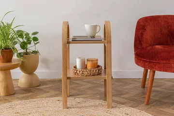 Makwana Skjenk 30 cm - Naturell - Møbler - Bord - Avlastningsbord - Brettbord og småbord