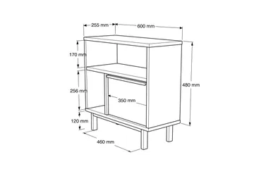 Manuja Skjenk 60 cm - Valnøtt - Møbler - Bord - Avlastningsbord - Konsollbord