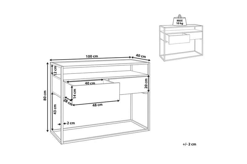Konsollbord Mauk - Møbler - Bord - Avlastningsbord - Gangbord