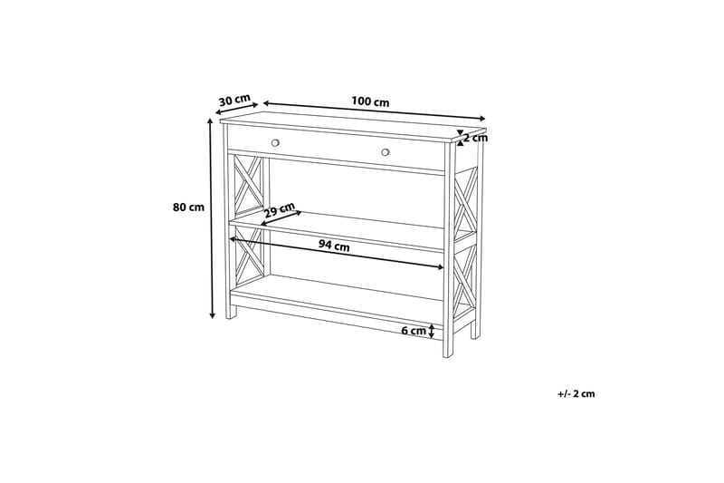 Montgomery Avlastningsbord 100 cm - Svart - Gangbord - Konsollbord