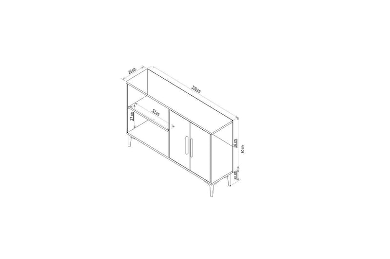 Myria Konsollbord 120 cm - Eik - Møbler - Bord - Avlastningsbord - Konsollbord