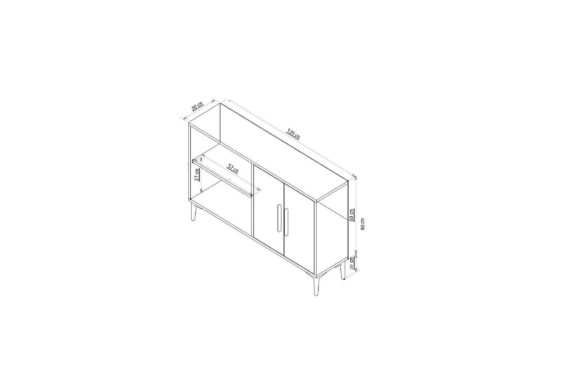 Nanda Konsollbord 120 cm - Eik - Møbler - Bord - Avlastningsbord - Konsollbord