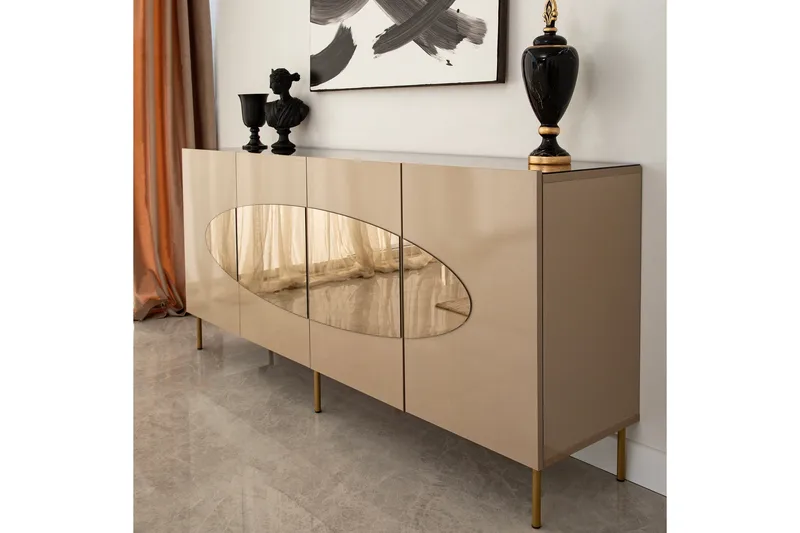 Narain Konsollbord 180 cm - Bronse/Gull - Oppbevaring - Oppbevaringsmøbler - Sideboard & skjenker