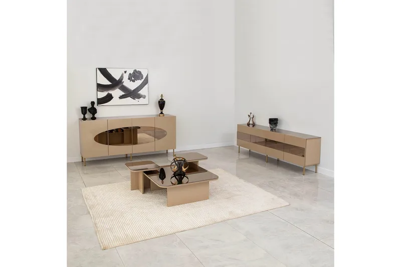 Narain Konsollbord 180 cm - Bronse/Gull - Oppbevaring - Oppbevaringsmøbler - Sideboard & skjenker