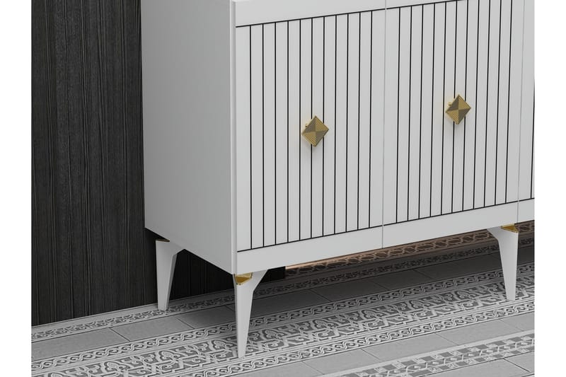 Naruyuki Konsollbord 150 cm - Gull/Hvit - Møbler - Bord - Avlastningsbord - Konsollbord
