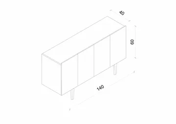 Konsollbord Nordure Capella (140 x 60 x 40 cm) Sandstein - Sandstein - Møbler - Bord - Avlastningsbord - Gangbord