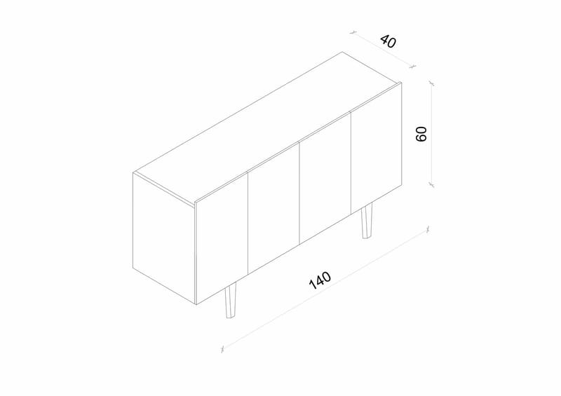 Konsollbord Nordure Capella (140 x 60 x 40 cm) Sandstein - Sandstein - Møbler - Bord - Avlastningsbord - Gangbord