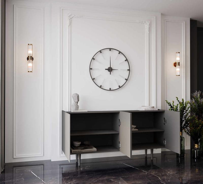Konsollbord Nordure Capella (160 x 60 x 40 cm) Grå - Grå - Møbler - Bord - Avlastningsbord - Gangbord