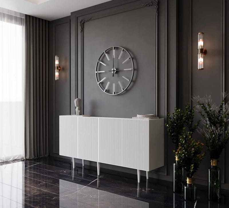 Konsollbord Nordure Capella (160 x 60 x 40 cm) Hvit - Hvit - Møbler - Bord - Avlastningsbord - Gangbord