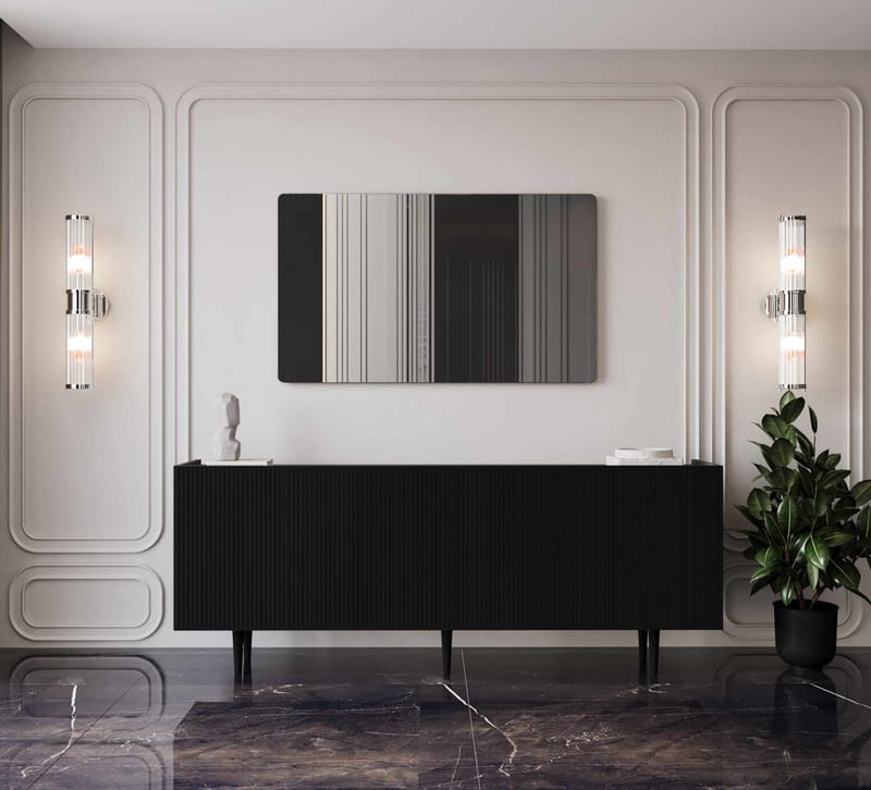 Konsollbord Nordure Capella (180 x 60 x 40 cm) Svart - Svart - Møbler - Bord - Avlastningsbord - Gangbord