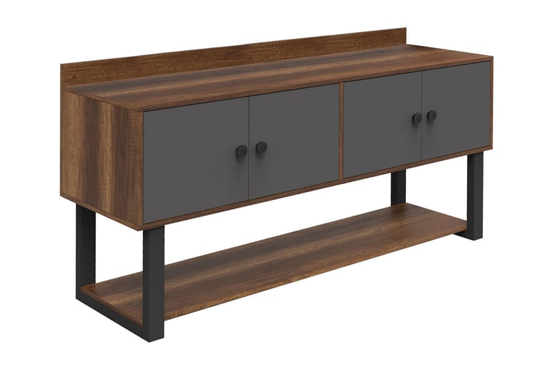 Numandro Avlastningsbord 180 cm - Teak / Antrasitt - Møbler - Bord - Avlastningsbord - Konsollbord