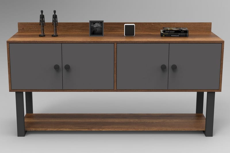 Numandro Avlastningsbord 180 cm - Teak / Antrasitt - Møbler - Bord - Avlastningsbord - Konsollbord