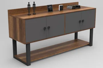 Numandro Avlastningsbord 180 cm - Teak / Antrasitt - Møbler - Bord - Avlastningsbord - Konsollbord