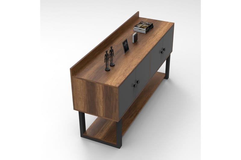 Numandro Avlastningsbord 180 cm - Teak / Antrasitt - Møbler - Bord - Avlastningsbord - Konsollbord