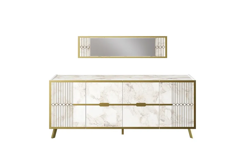 Ocotla Sidebord 180 cm - Hvit - Møbler - Bord - Avlastningsbord - Konsollbord