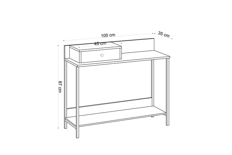 Pelosa Avlastningsbord 100 cm - Natur - Møbler - Bord - Avlastningsbord - Konsollbord