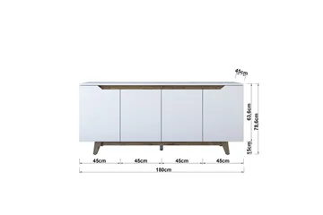 Porzic-konsollbord 180 cm - Møbler - Bord - Avlastningsbord - Konsollbord