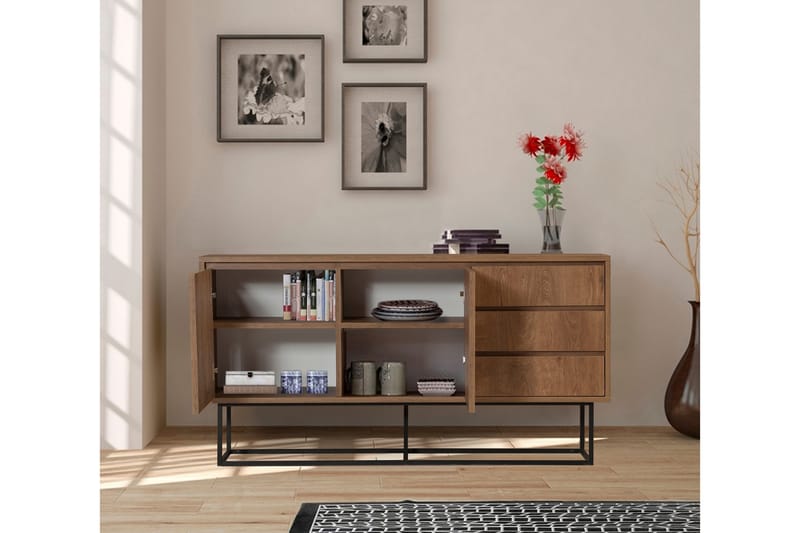 Pribeta Konsollbord 140 cm - Mørkebrun/Svart - Møbler - Bord - Avlastningsbord - Konsollbord