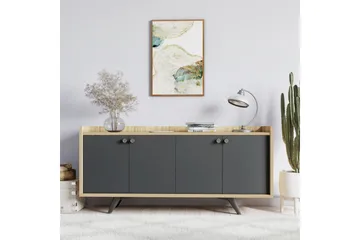 Qeleddun Avlastningsbord 150 cm - Natur/Antracit - Møbler - Bord - Avlastningsbord - Konsollbord
