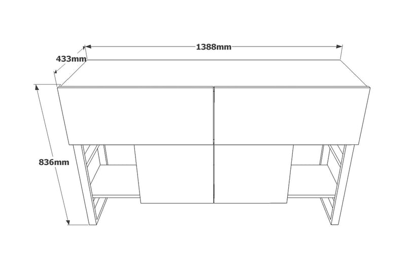 Rinorea Konsollbord 139x83,6 cm - Grønn - Gangbord - Konsollbord