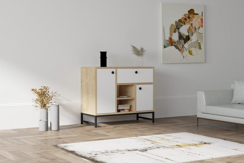Rinorea Konsollbord 90x75 cm - Hvit - Møbler - Bord - Avlastningsbord - Konsollbord