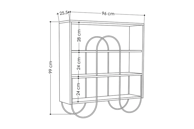Riskalen Avlastningsbord - Hvit - Møbler - Bord - Avlastningsbord - Konsollbord
