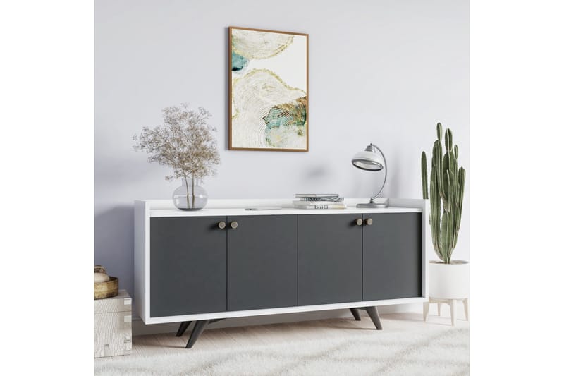 Ruigoord Avlastningsbord 150 cm - Antrasitt/Hvit - Møbler - Bord - Avlastningsbord - Konsollbord