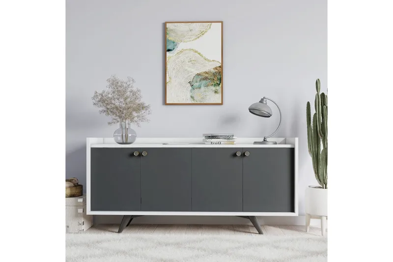 Ruigoord Avlastningsbord 150 cm - Antrasitt/Hvit - Møbler - Bord - Avlastningsbord - Konsollbord