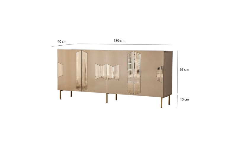 Seyring Konsollbord 180 cm - Bronse - Oppbevaring - Oppbevaringsmøbler - Sideboard & skjenker