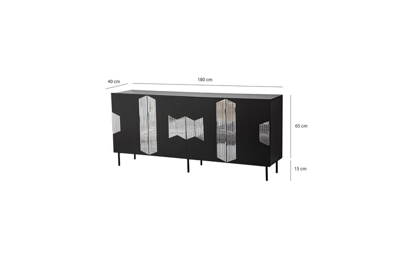 Seyring Konsollbord 180 cm - Svart - Oppbevaring - Oppbevaringsmøbler - Sideboard & skjenker