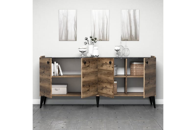Sharod Skjenk 182 cm - Valnøtt - Møbler - Bord - Avlastningsbord - Konsollbord