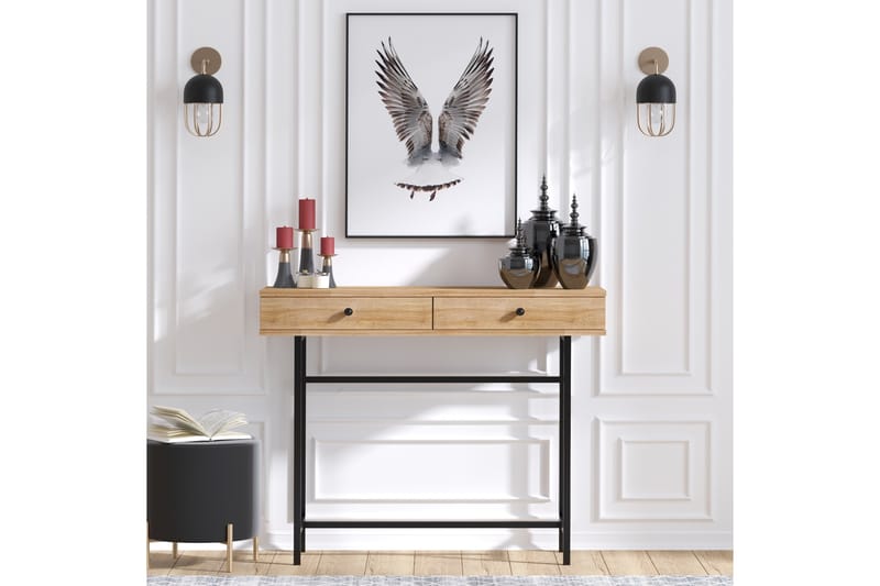 Sideboard Eik|Svart - Møbler - Bord - Avlastningsbord - Konsollbord