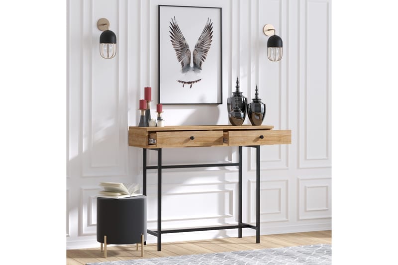 Sideboard Eik|Svart - Møbler - Bord - Avlastningsbord - Konsollbord