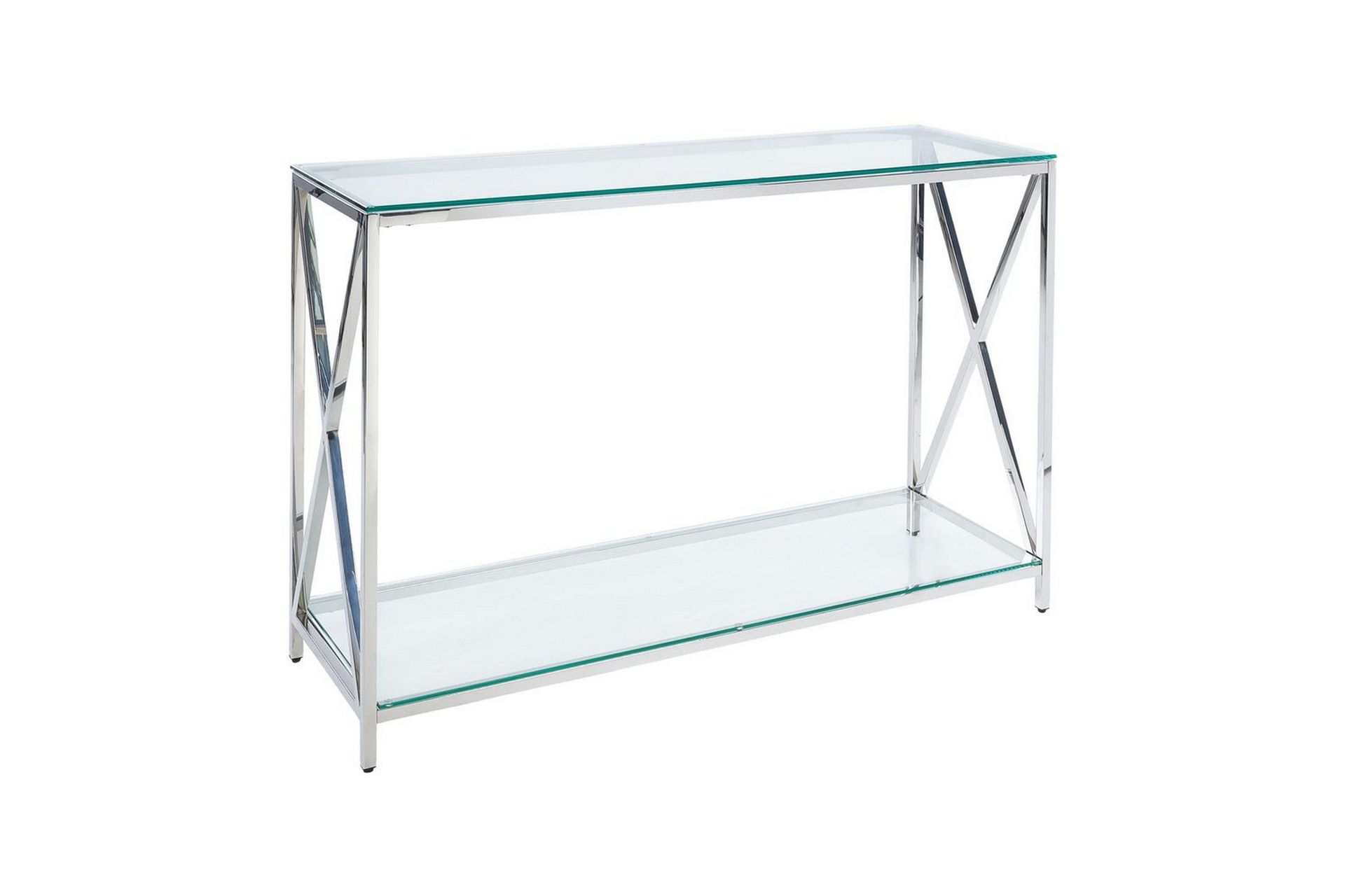 Konsollbord Silver, Vit -