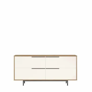 Konsollbord Skye Decor Dara (160 x 74,3 x 44,5 cm) natur hvit - Naturlig og hvit - Møbler - Bord - Avlastningsbord - Gangbord