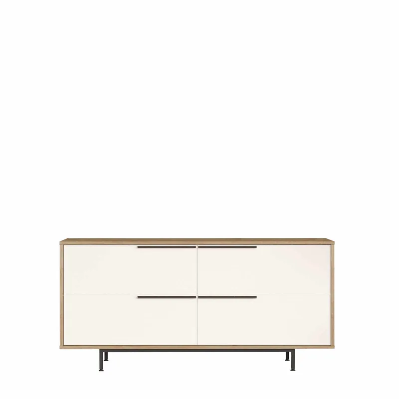 Konsollbord Skye Decor Dara (160 x 74,3 x 44,5 cm) natur hvit, Naturlig og hvit
