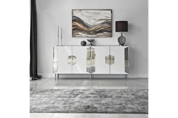 Stedum Konsollbord 180 cm - Hvit/Sølv - Oppbevaring - Oppbevaringsmøbler - Sideboard & skjenker
