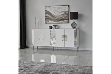 Stedum Konsollbord 180 cm - Hvit/Sølv - Oppbevaring - Oppbevaringsmøbler - Sideboard & skjenker