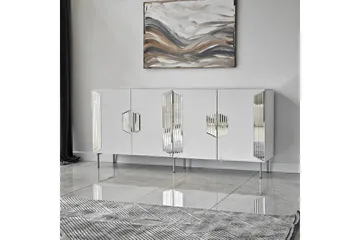 Stedum Konsollbord 180 cm - Hvit/Sølv - Oppbevaring - Oppbevaringsmøbler - Sideboard & skjenker