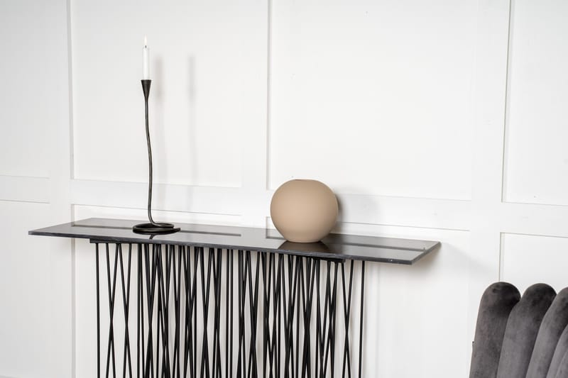Stone Avlastningsbord 130 cm - Sort - Møbler - Bord - Avlastningsbord - Konsollbord