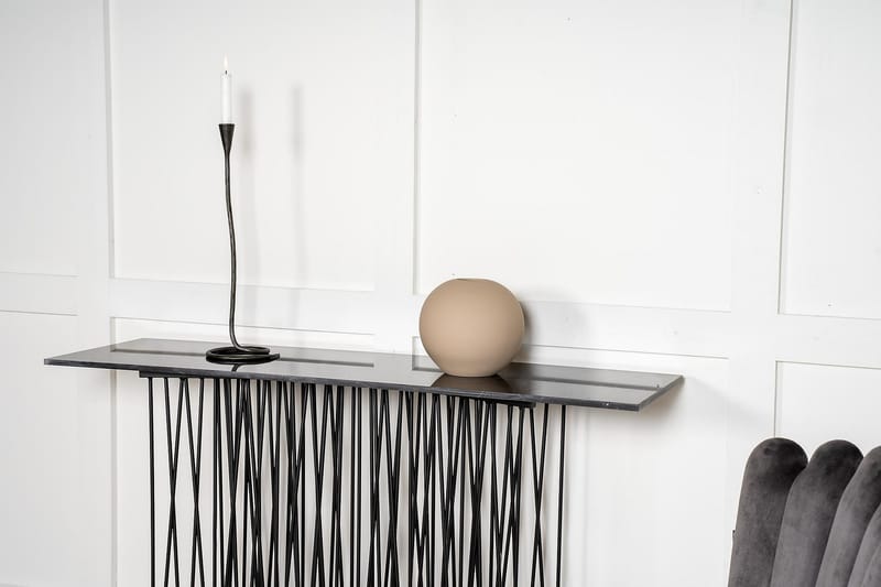 Stone Avlastningsbord 130 cm - Svart - Møbler - Bord - Avlastningsbord - Konsollbord