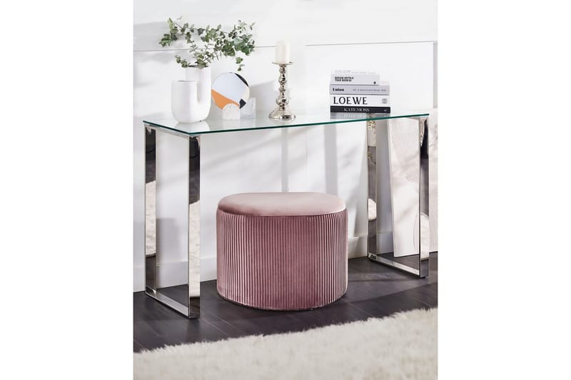 Konsollbord Tilon Sølv, Transparent - Sølv, Transparent - Møbler - Bord - Avlastningsbord - Gangbord