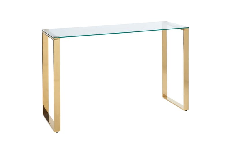 Konsollbord Tilon Transparent, gull - Transparent, gull - Møbler - Bord - Avlastningsbord - Gangbord