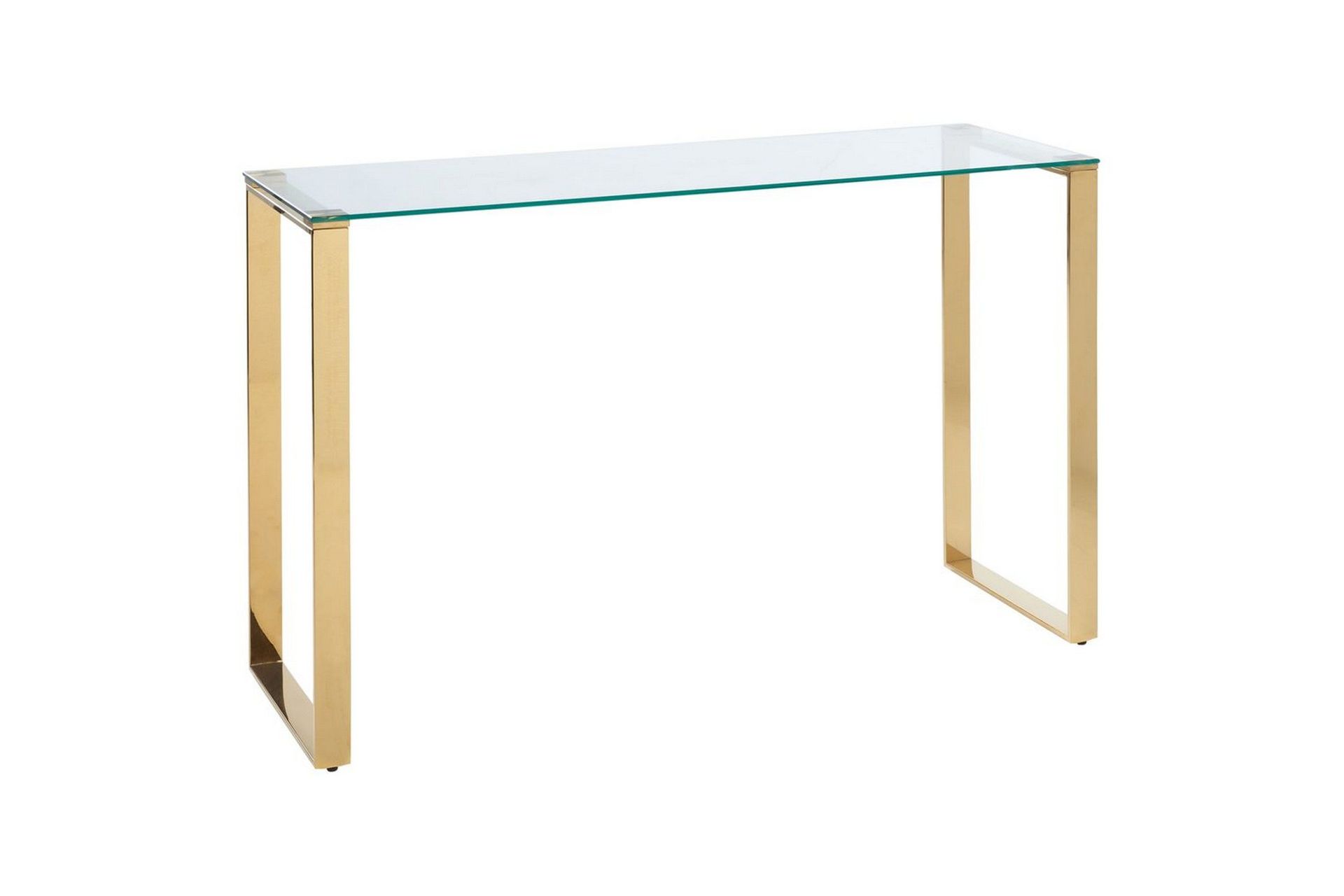 Konsollbord Tilon Transparent, gull - Transparent, gull